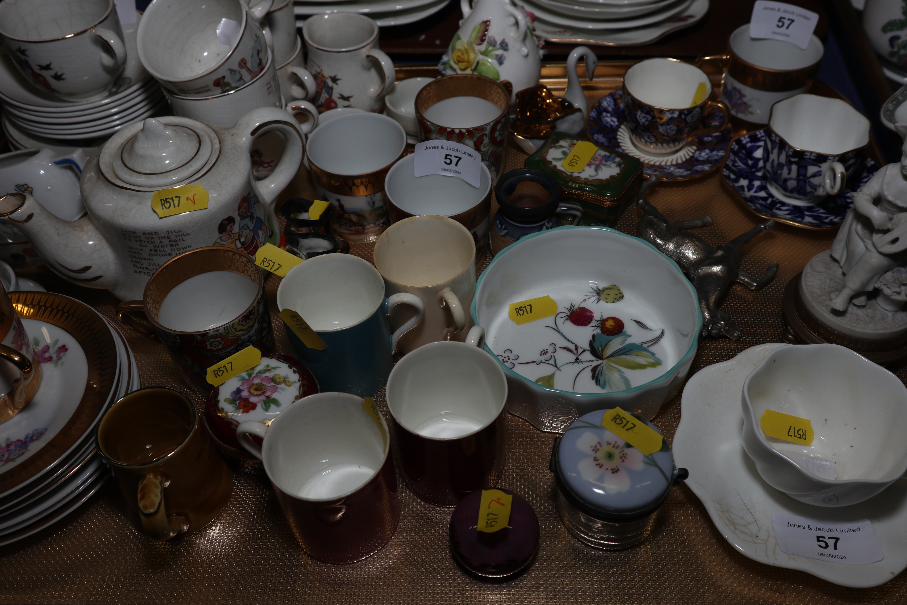 A 1960s Limoges part coffee set, two doll's part tea services and other china - Image 2 of 2