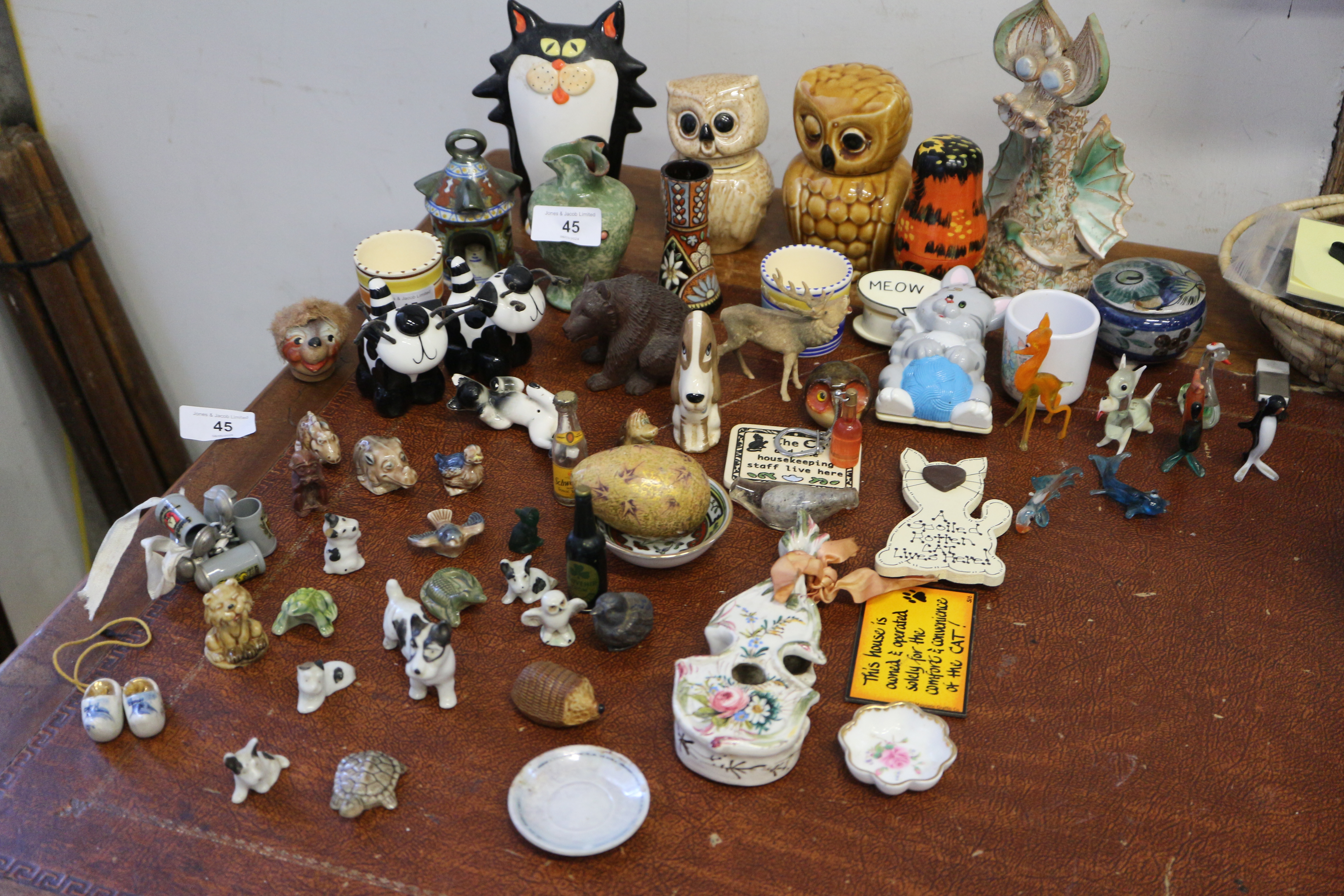 A collection of ceramic and other miniatures, Wade animals, etc - Image 2 of 9
