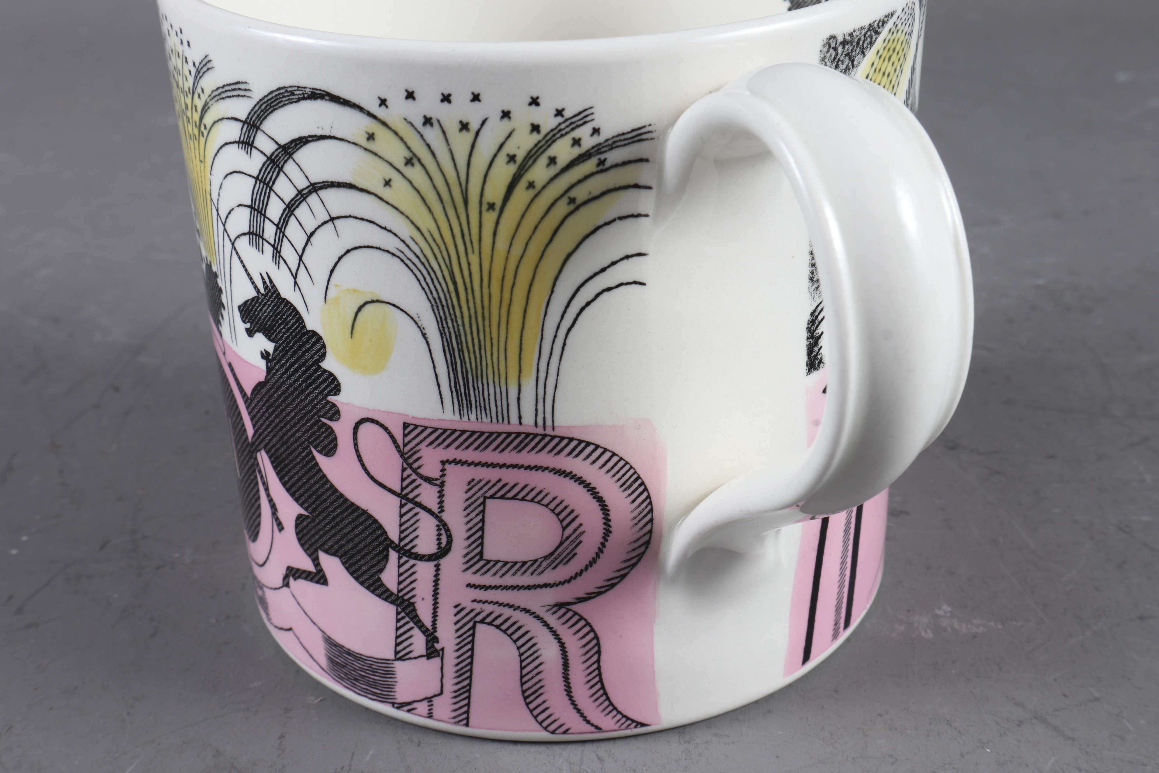 A Wedgwood 1953 commemorative mug, designed by Eric Ravilious, a Royal Copenhagen model of a cat, - Image 5 of 6