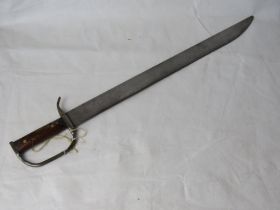 A rare 18th century Spanish Colonial Espada ancha (wide sword) made by blacksmiths in New Spain