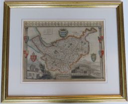 Map of Cheshire attributed to Thomas Houle (1784-1857) English Counties delineated 1837,