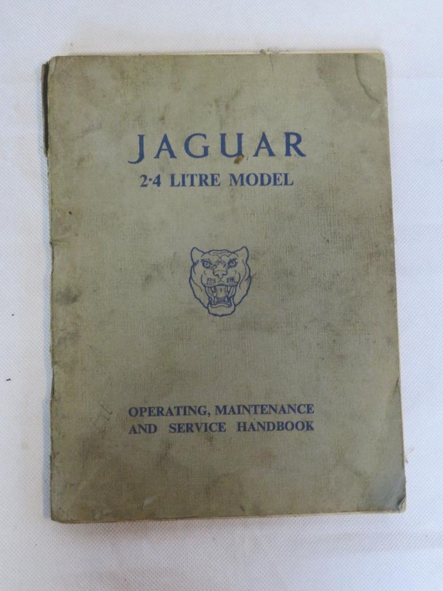 A Jaguar 2.4 litre model operating, maintenance and service handbook.