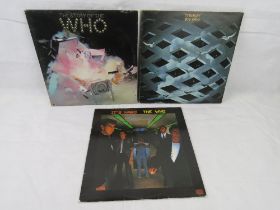 Three The Who records; The Story of The Who, Tommy and It's Hard.