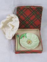 An as new in box Carltonware butter dish and knife.