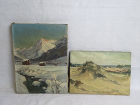 Theodorus Henry "Theo" Wiegman (Rotterdam 1908 - 1991) two oils on canvas,