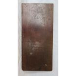 A vintage wooden shove half penny board.
