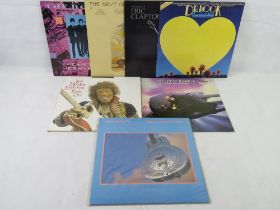 Records; The Hollies, Rod Stewart, Eric Clapton, Dr Hook, Jimi Hendrix, Deep Purple,