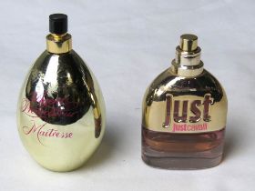Perfume - Two open bottles Just Cavalli and Agent Provocateur Maitresse.