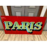 A rare and genuine Joby Carter hand painted fairground sign on wood. Approx 120 x 60cm (4 x 2ft).