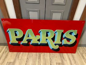 A rare and genuine Joby Carter hand painted fairground sign on wood. Approx 120 x 60cm (4 x 2ft).
