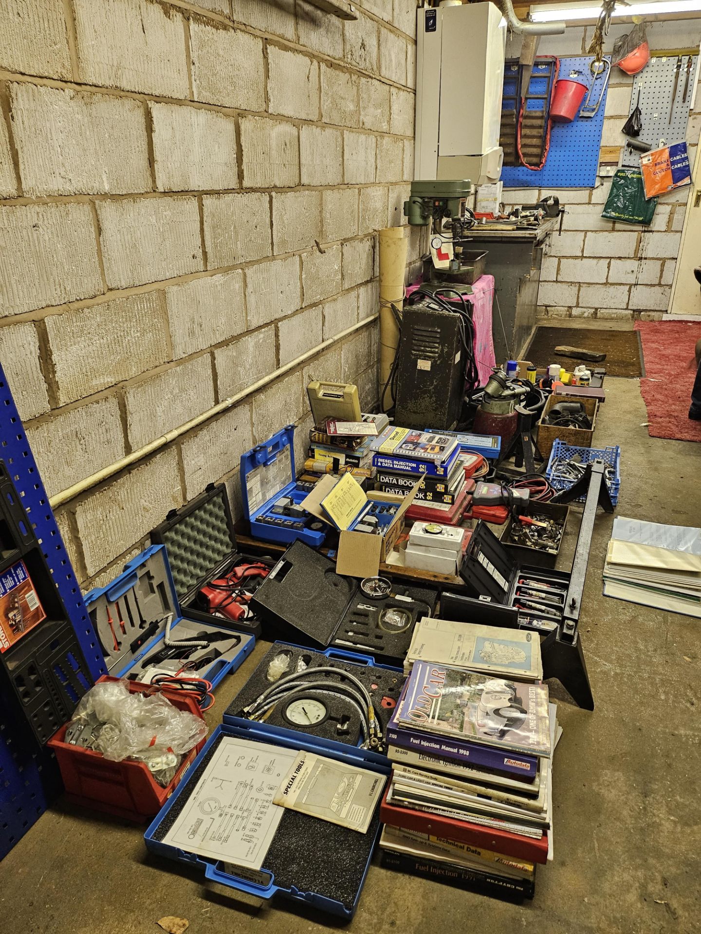 A comprehensive home garage car mechanics workshop