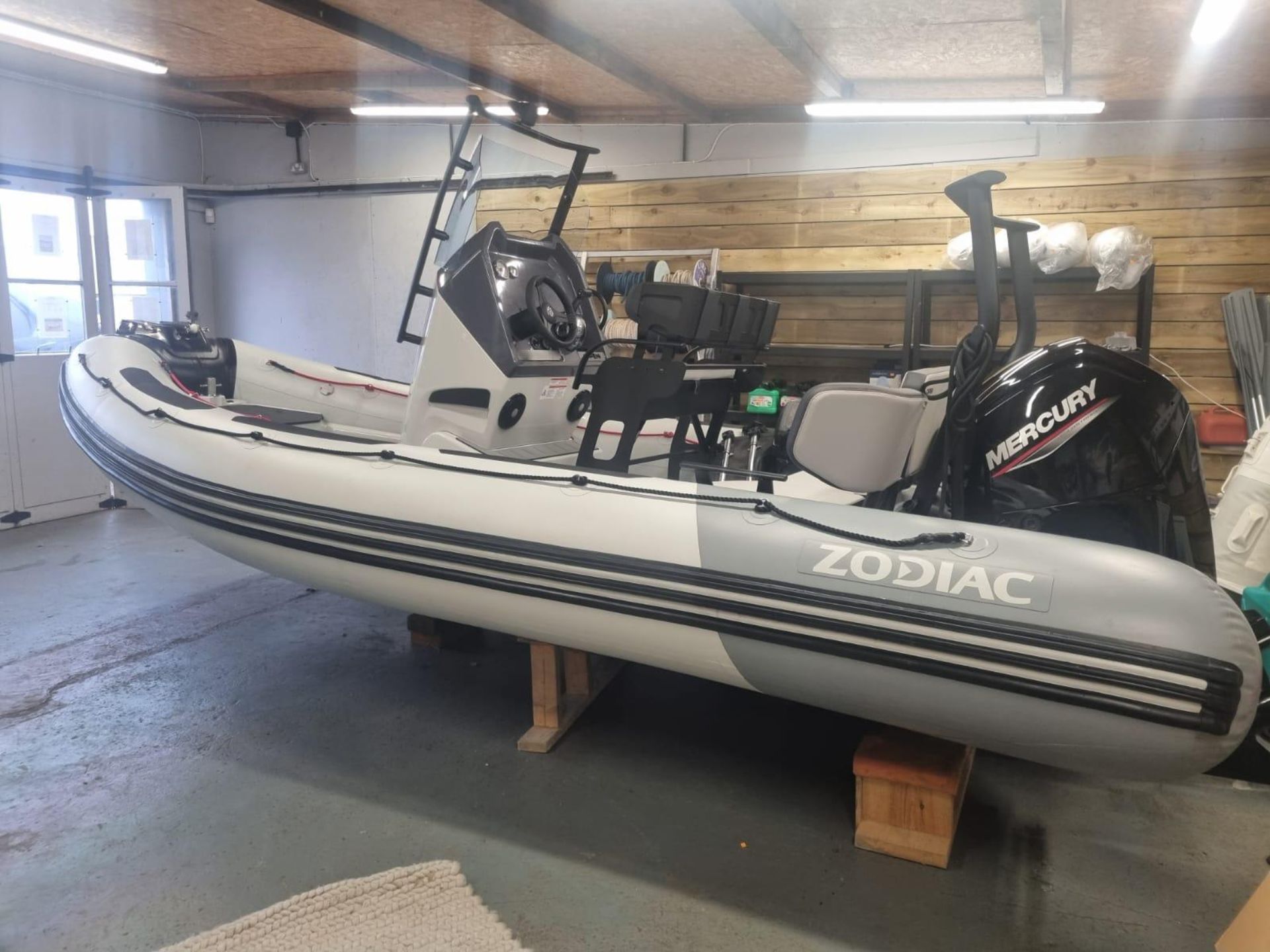 Zodiac Open 5.5m rigid inflatable boat with Mercury 115hp four stroke engine. - Image 2 of 8