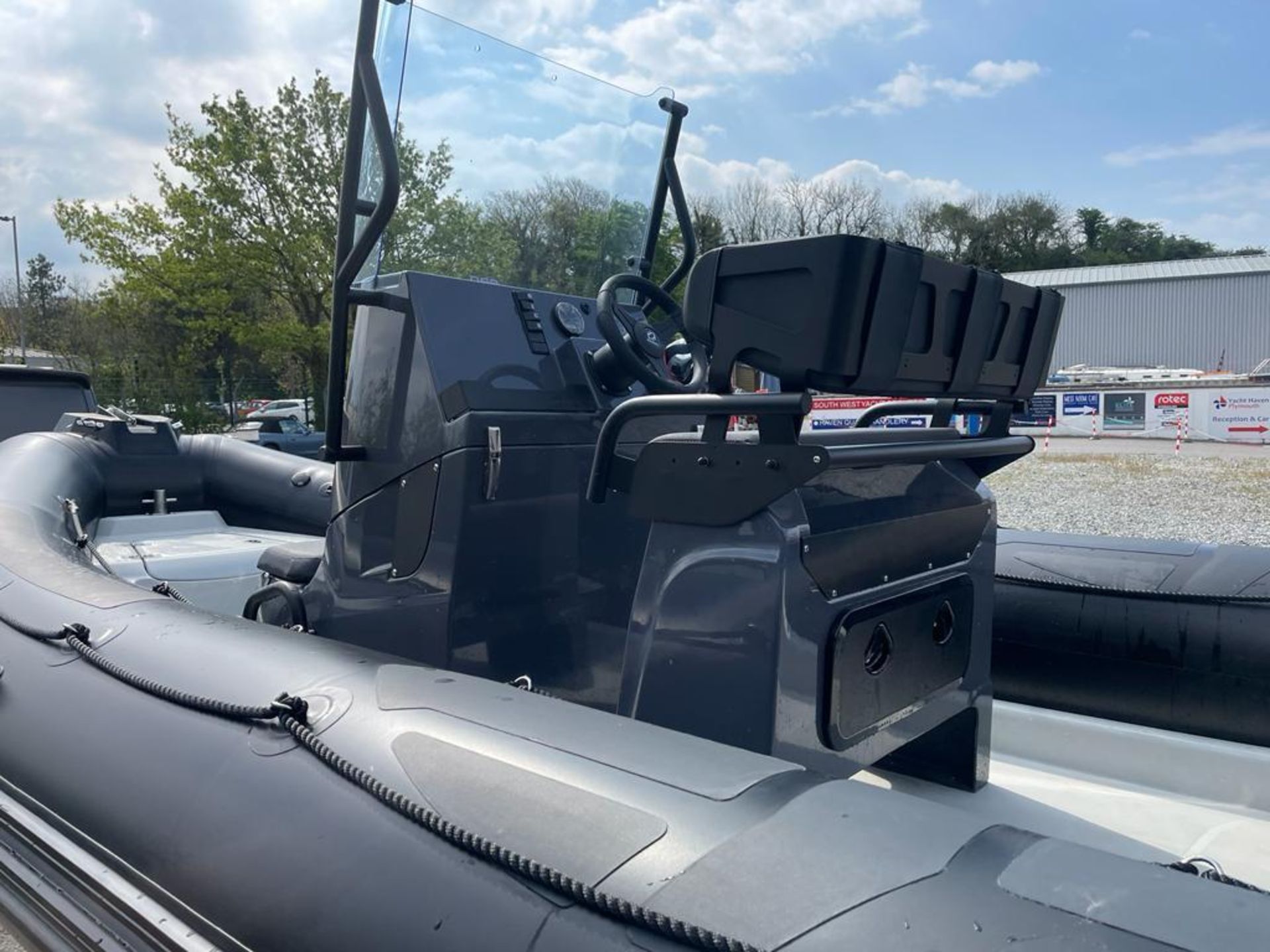 Zodiac 650 Pro rigid inflatable boat with Mercury 150 outboard engine. Includes road trailer. - Image 4 of 14