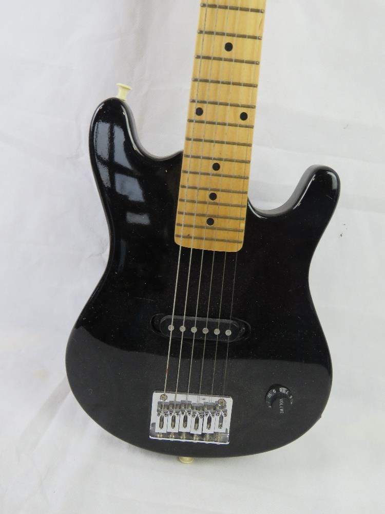 A Cleca small size electric guitar in black. - Image 2 of 4