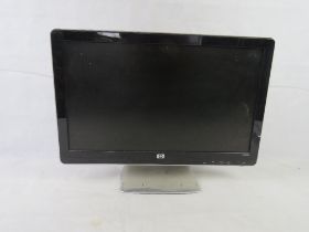 A HP 20" lcd computer monitor.