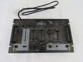 A Soundlab DSM5 DJ mixer. Disclaimer: electrical items are sold as untested and without guarantee.