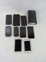 A quantity of mobile phones, visible damage to some please see photos.