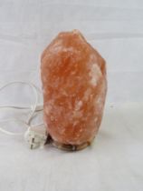 A salt lamp. Disclaimer: electrical items are sold as untested and without guarantee.