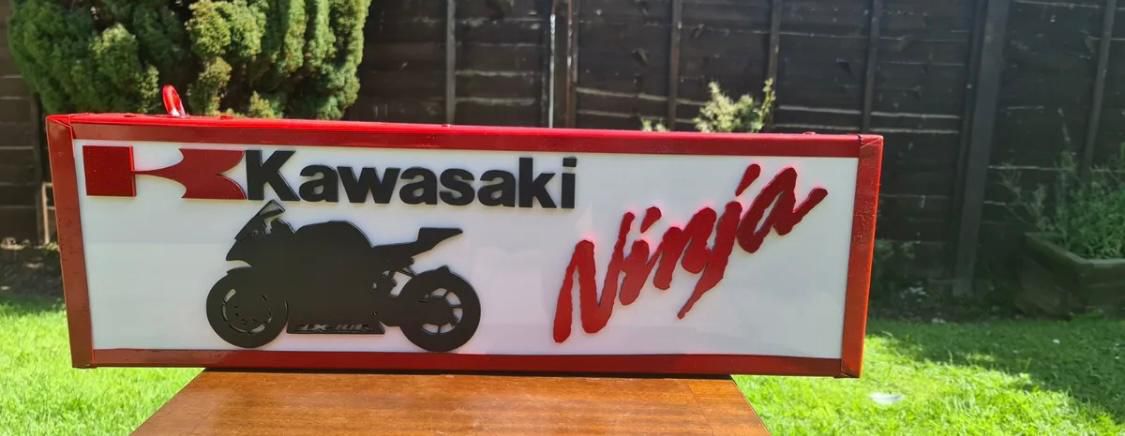A contemporary 'Kawasaki Ninja' advertis - Image 2 of 7