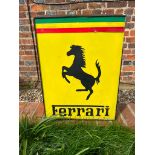 A vintage Ferrari illuminated light box.