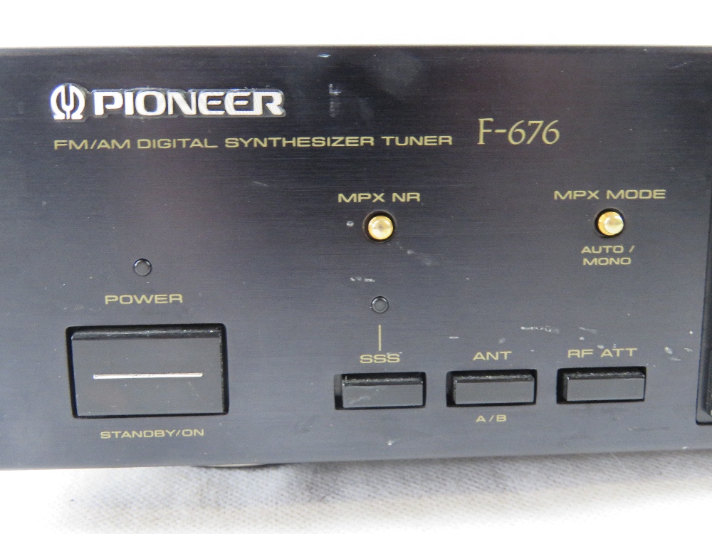 A Pioneer digital synthesizer tuner F-676. - Image 2 of 3