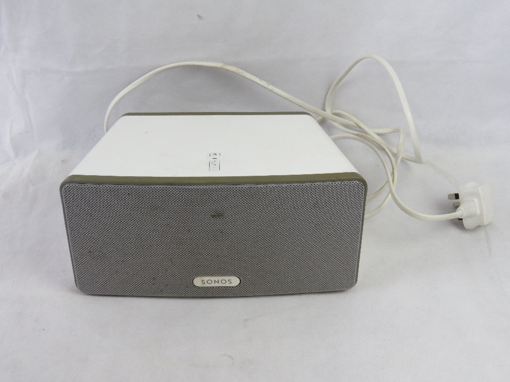 A Sonos Play 3 speaker. Disclaimer: electrical items are sold as untested and without guarantee.