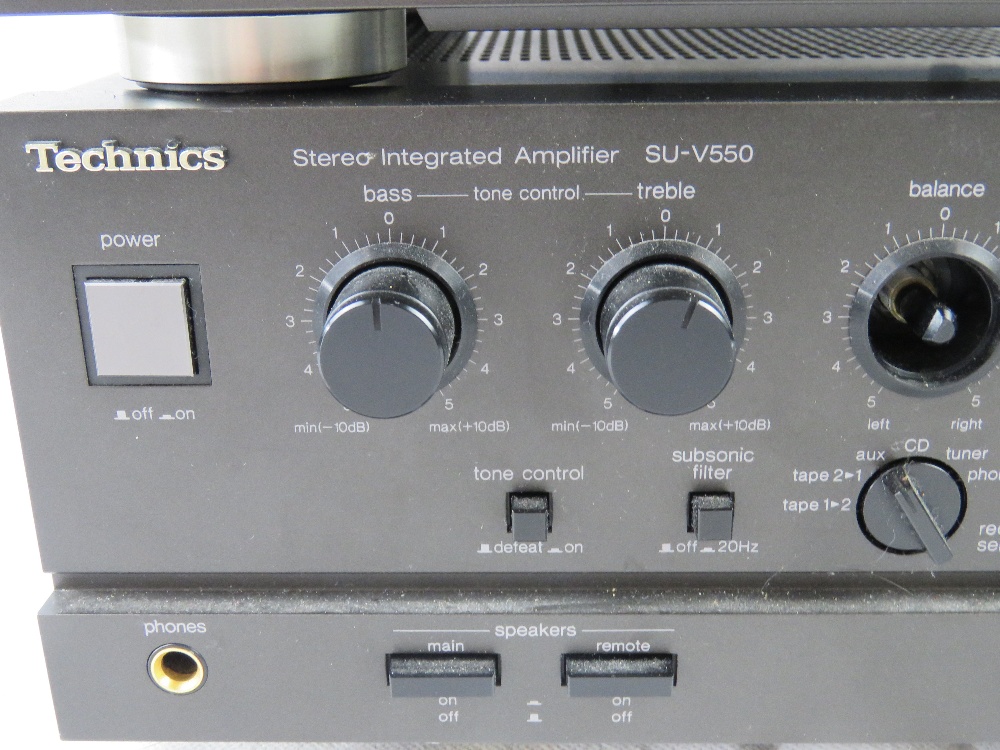 A Technics stacking compact disc player and amplifier. - Image 3 of 3