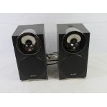 A pair of Microlab speakers.