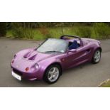 1998 Lotus Elise with mileage of 6,802 in one-off factory painted colour