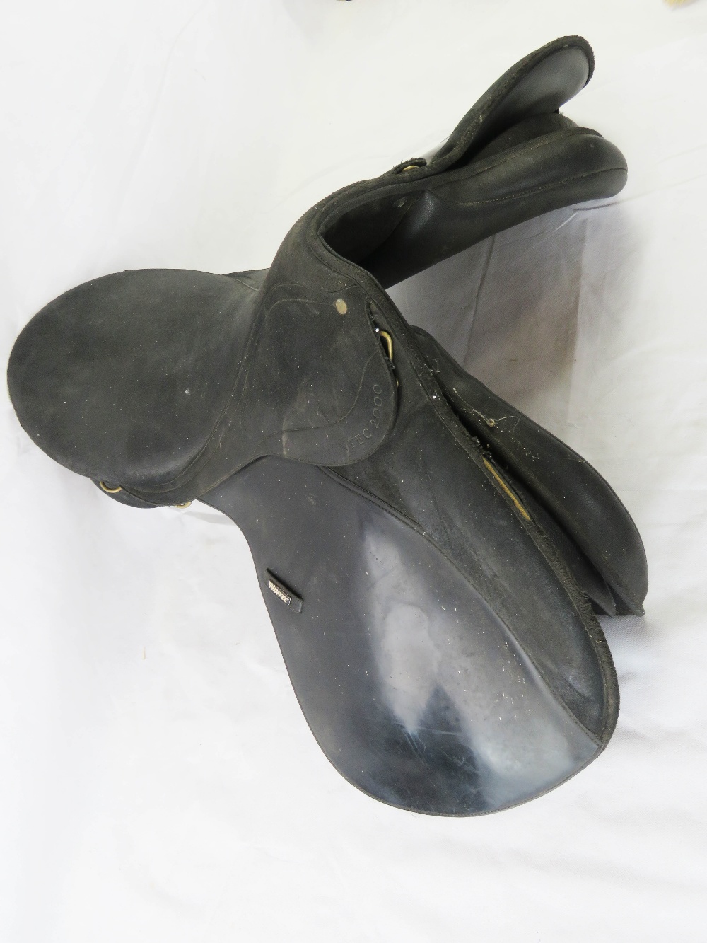 A black leather Wintec 2000 saddle.