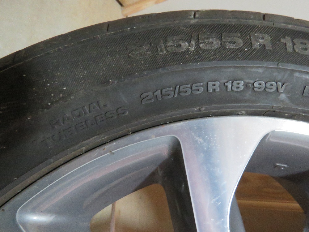 A Nissan Qashqai alloy wheel having Continental tyre upon. - Image 2 of 3