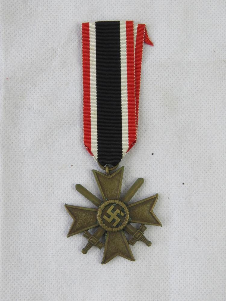 A WWII German War Service Cross with ribbon - Image 2 of 2