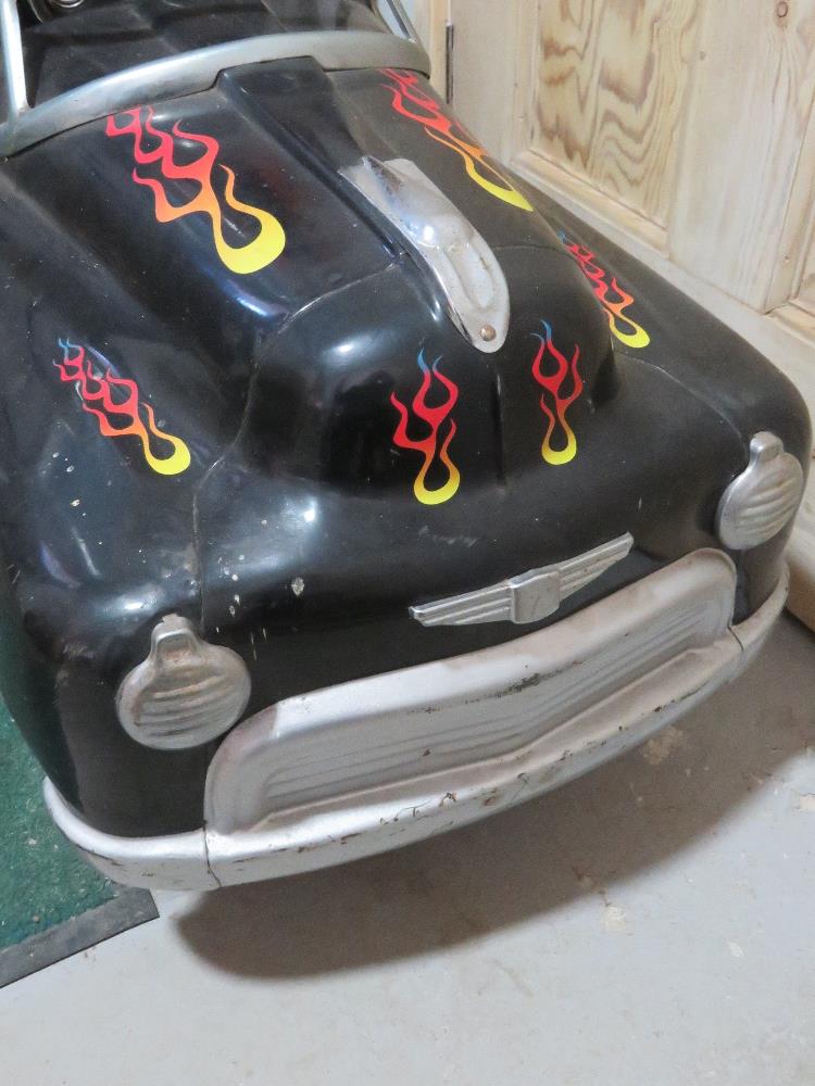 A pedal car modelled as a 1950's Black Hot-Rod Comet. - Image 2 of 2