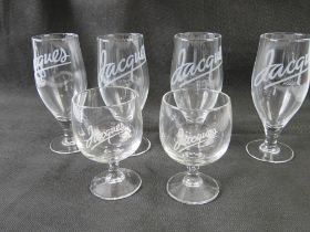 A set of Jaques glasses 4+2.