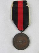 An Anschluss German Czech 1st October 1938 medal with ribbon.