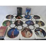 Eleven Freddie Mercury Danbury Mint special edition 8" diameter commemorative fine porcelain plates,