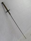 An antique fencing foil.