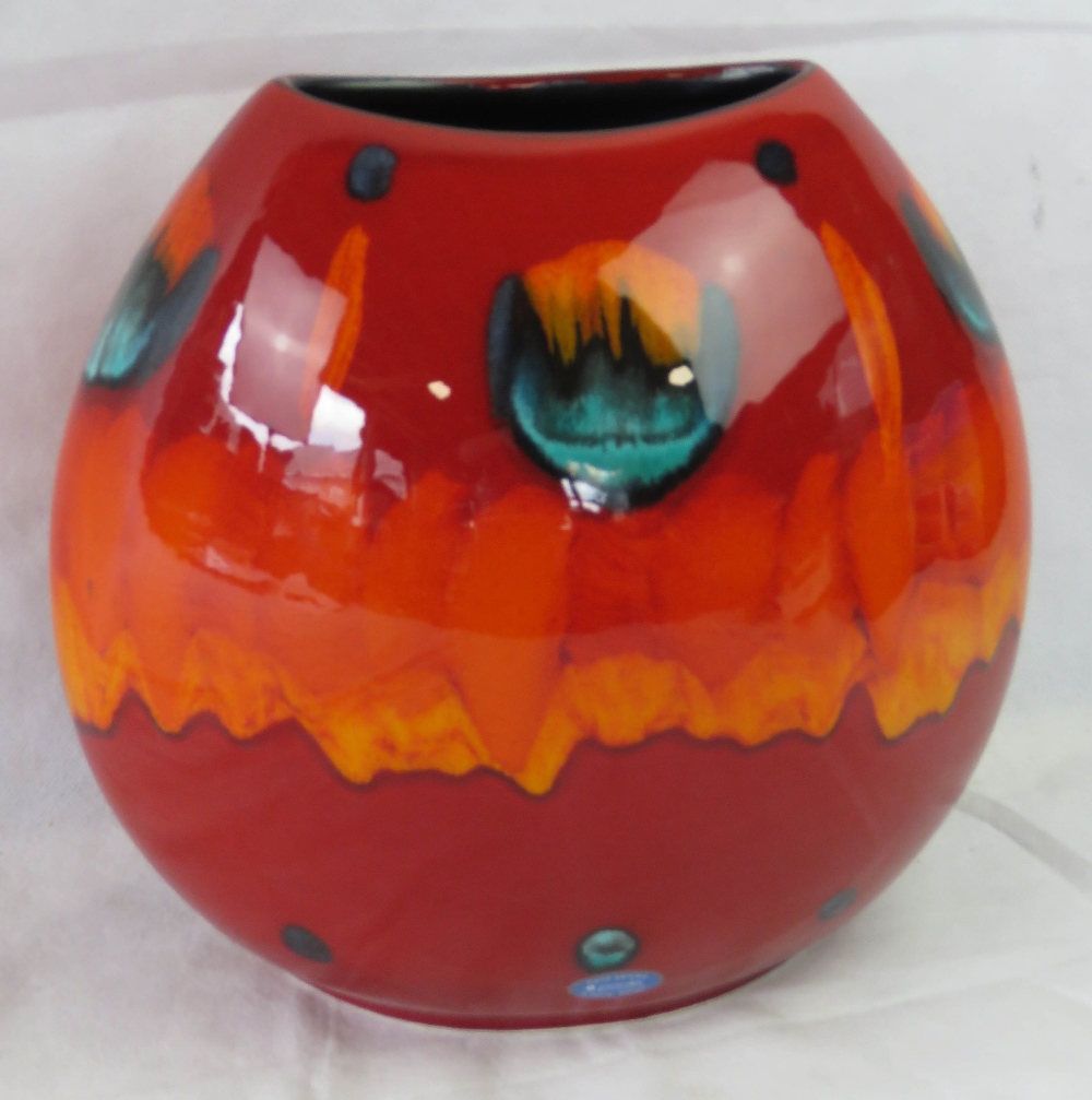 A large Poole pottery vase, 26cm high.