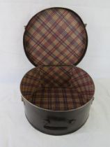 A vintage hat box.