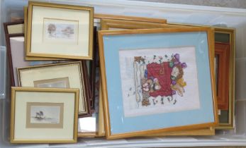 A large quantity of assorted paintings and prints.