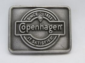 A vintage Copenhagen Tobacco belt buckle.