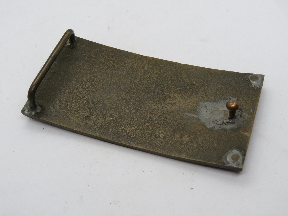 A vintage Blairs Glasgow belt buckle, Pump No 20284. - Image 2 of 2