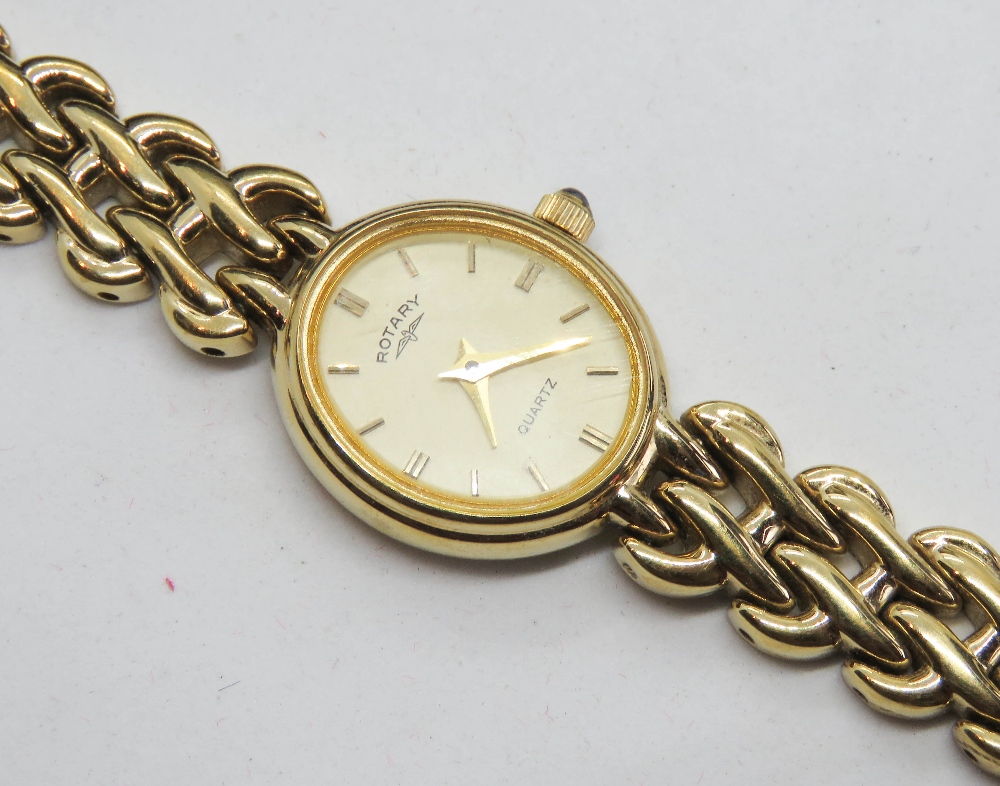 A vintage gents Timex Quartz watch, together with a ladies Rotary with with box. - Image 2 of 3