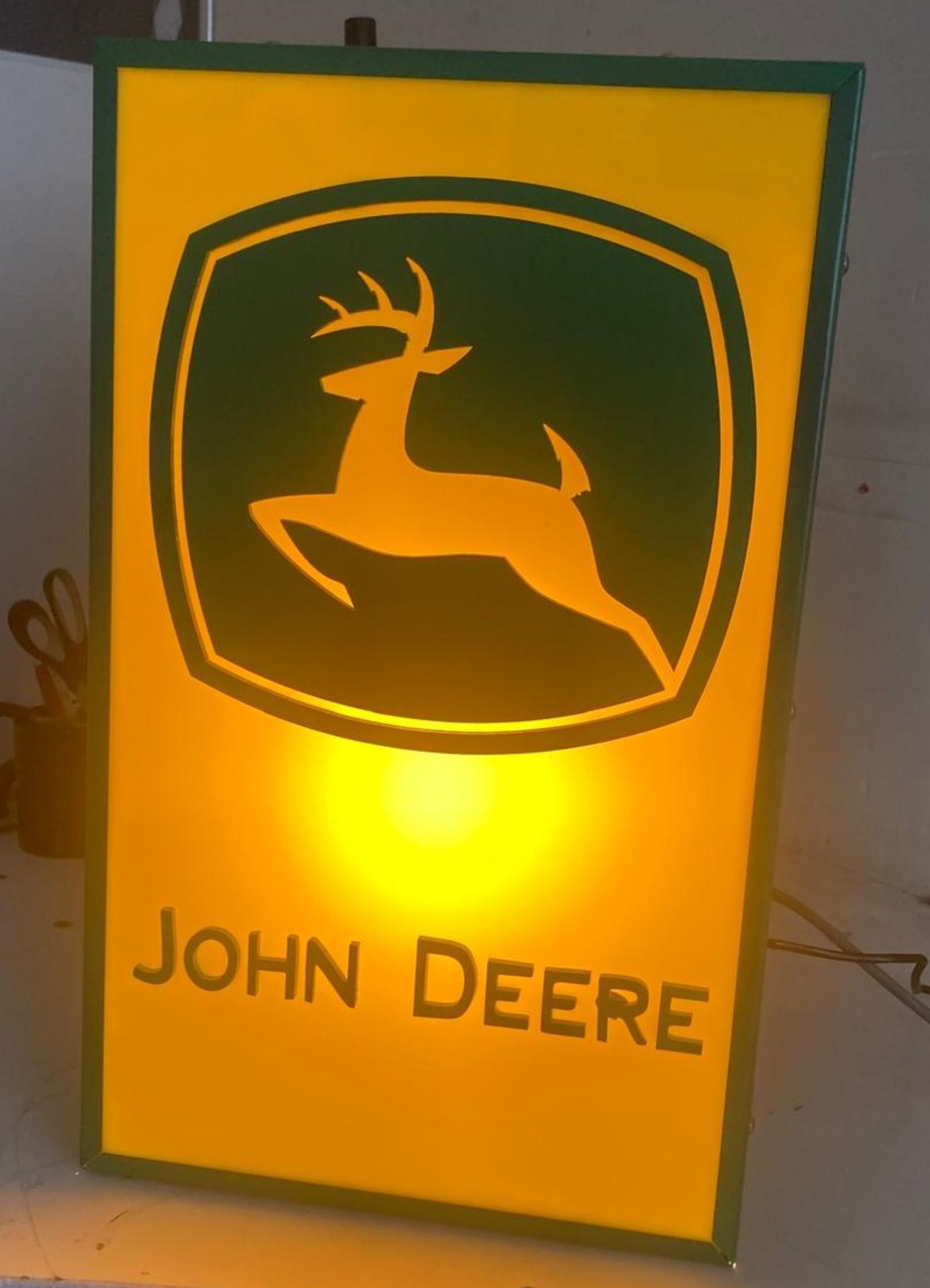 A contemporary John Deere illuminated bo - Image 2 of 12