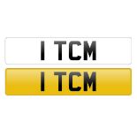 1 TCM vehicle registration plate on retention certificate.