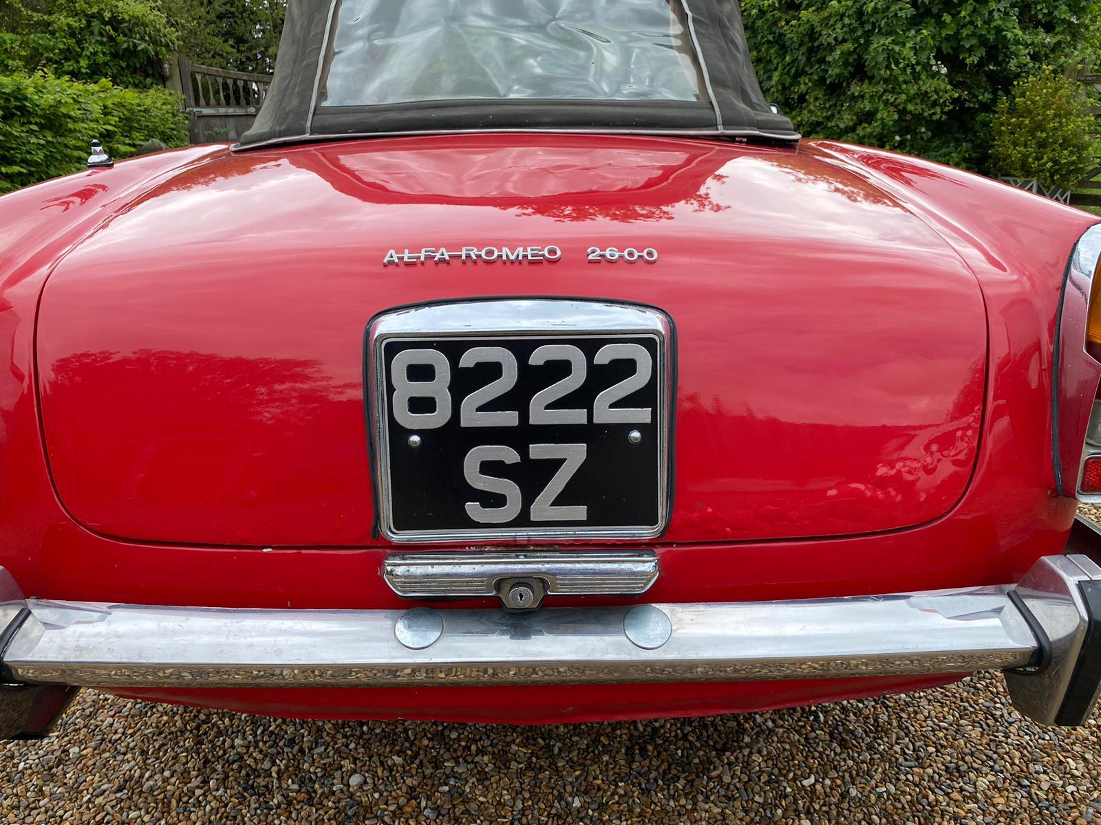 1963 Alfa Romeo 2600 Spider - First Registered 1967 - Image 10 of 25