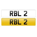 RBL2 Registration Plate on retention