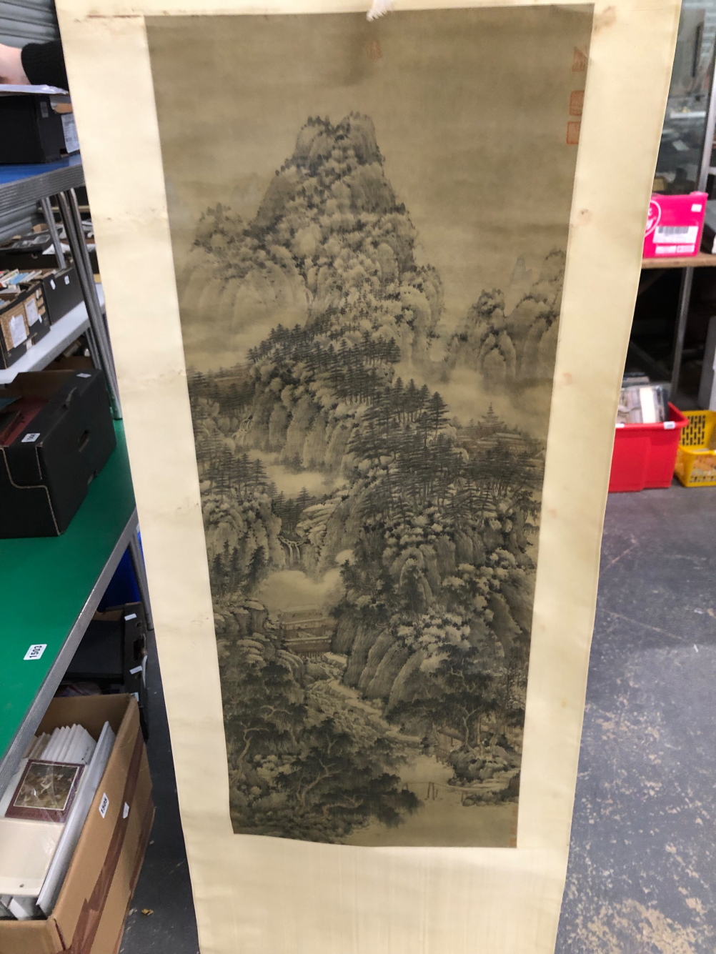 TWO VINTAGE CHINESE SCROLLS, ONE BY TANG YUN. - Image 11 of 12