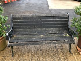 A GARDEN BENCH.