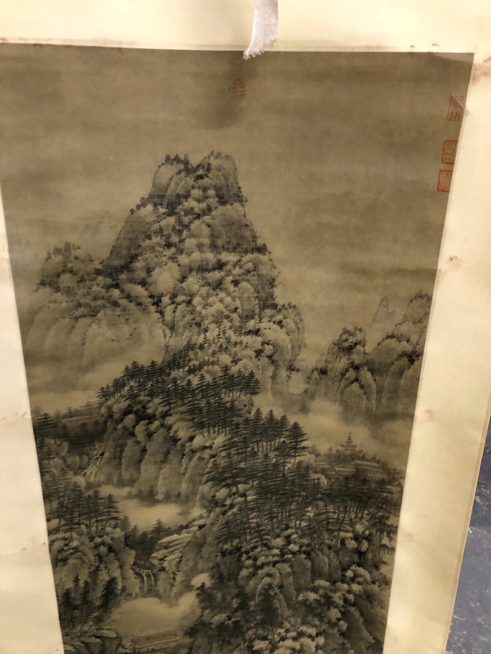 TWO VINTAGE CHINESE SCROLLS, ONE BY TANG YUN. - Image 7 of 12